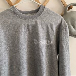 Playboy crewneck grey size large